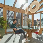 extension de maison bois alu