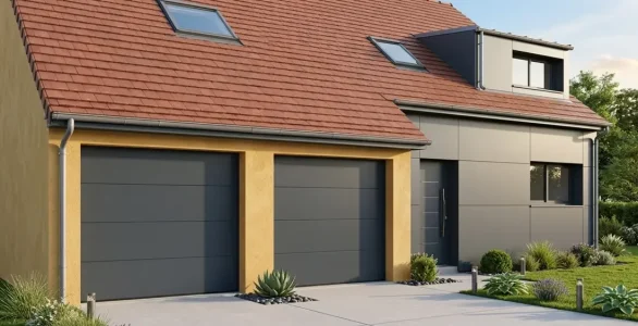 portes de garage sectionnelle plafond Soprofen