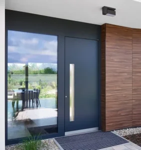 Porte d'entrée alu vitrée